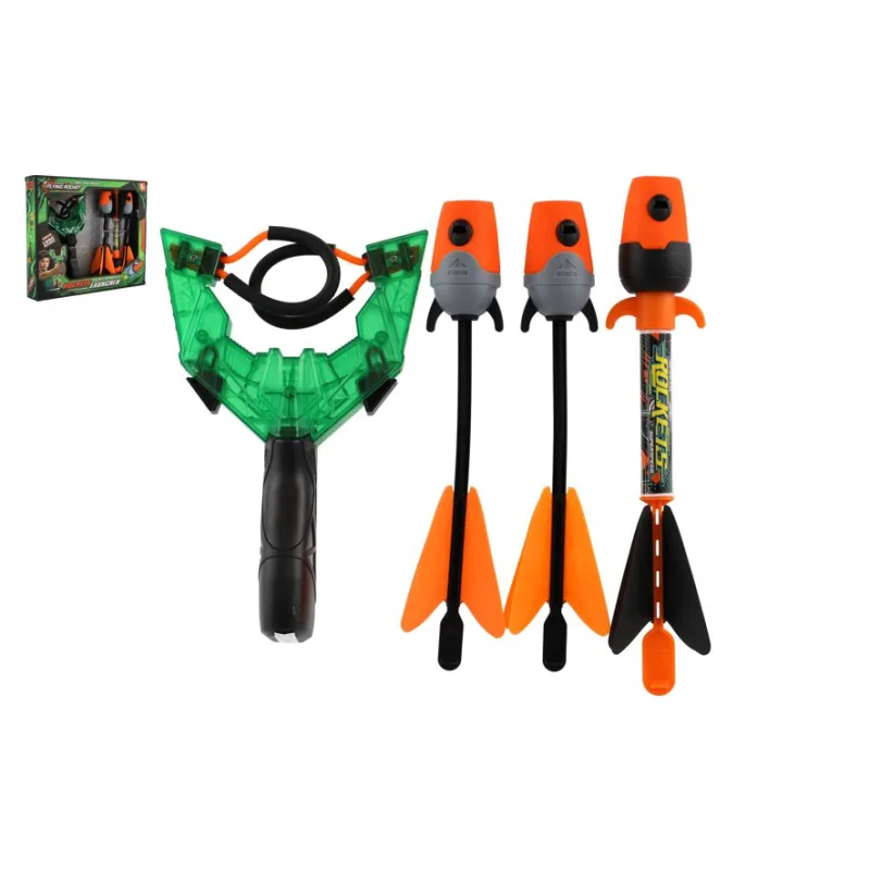 Teddies Prak + šípky 3ks pískajúci plast 12x21cm v krabici 34x29cm