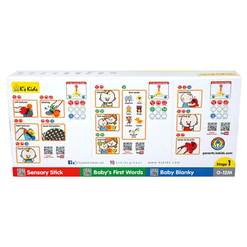 K´s Kids K's Kids Sada 3 vývojových hračiek, stupeň 1
