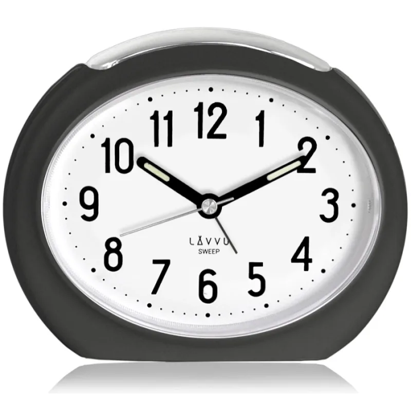 Čierny budík SWEEP - 3 ROKY ZÁRUKY! LAVVU LAS3051
