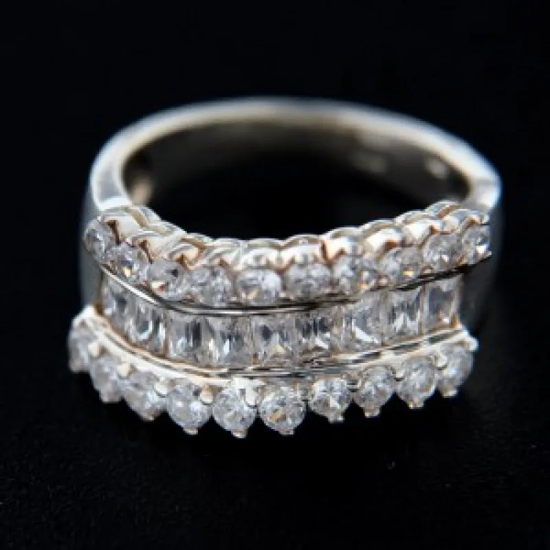 Strieborný prsteň s kameňom KA R243, 52