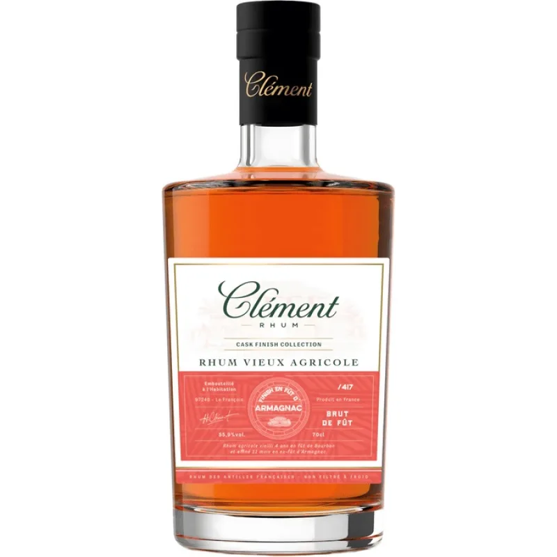Clément Rhum Vieux Agricole Armagnac 55,9% 0,7 l (čistá fľaša)