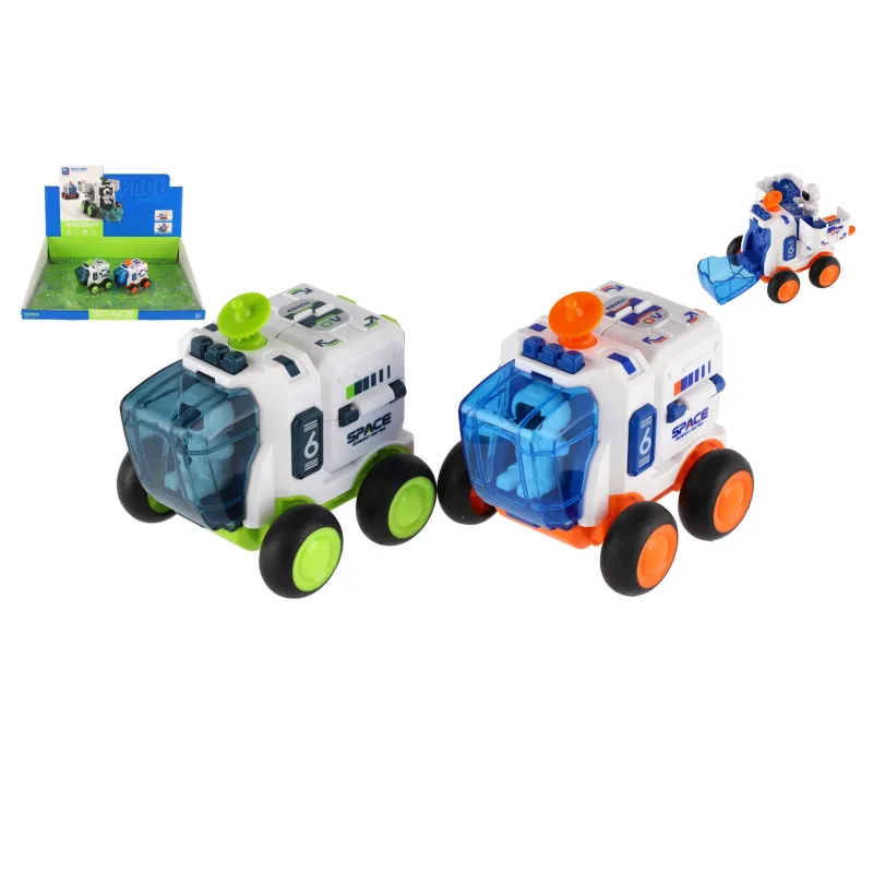 Teddies Auto vesmírne plast 8x9cm na zotrvačník 2 farby