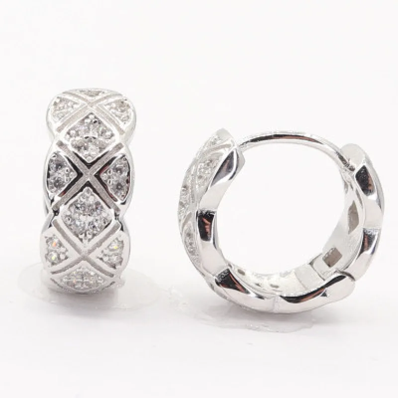 Strieborné náušnice krúžky KA E4706