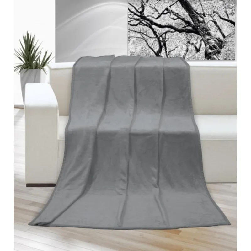 Bellatex Přikrývka Korall micro Šedá - 150x200 cm