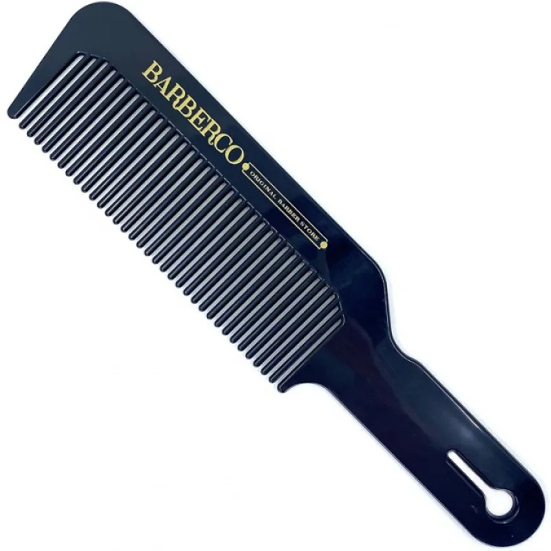 BARBER BARBERCO Clipper Comb Black - černý hřeben s ručkou na střihání vlasů