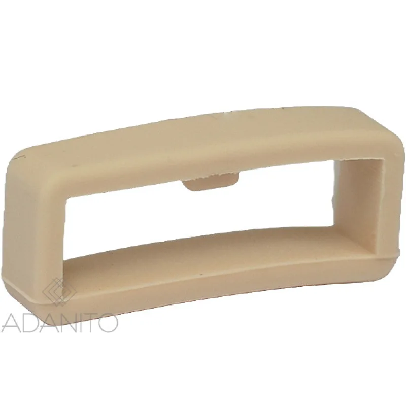 Silikónové pútko s poistkou k remienku na hodinky 22 mm béžové ADANITO PU27-17-22