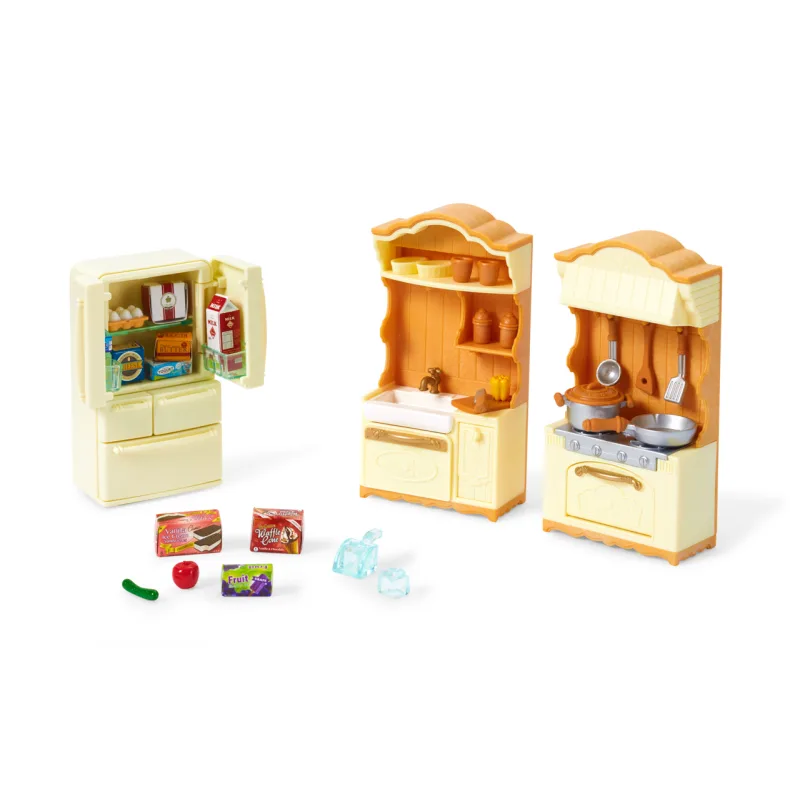 Sylvanian Families 5341 set - kuchynská linka s chladničkou