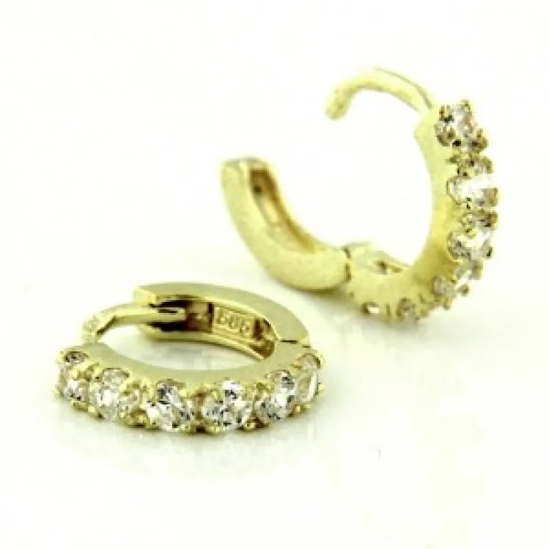 Zlaté náušnice krúžky zo žltého zlata KA OT7043, 1.05 g, 1.05 g