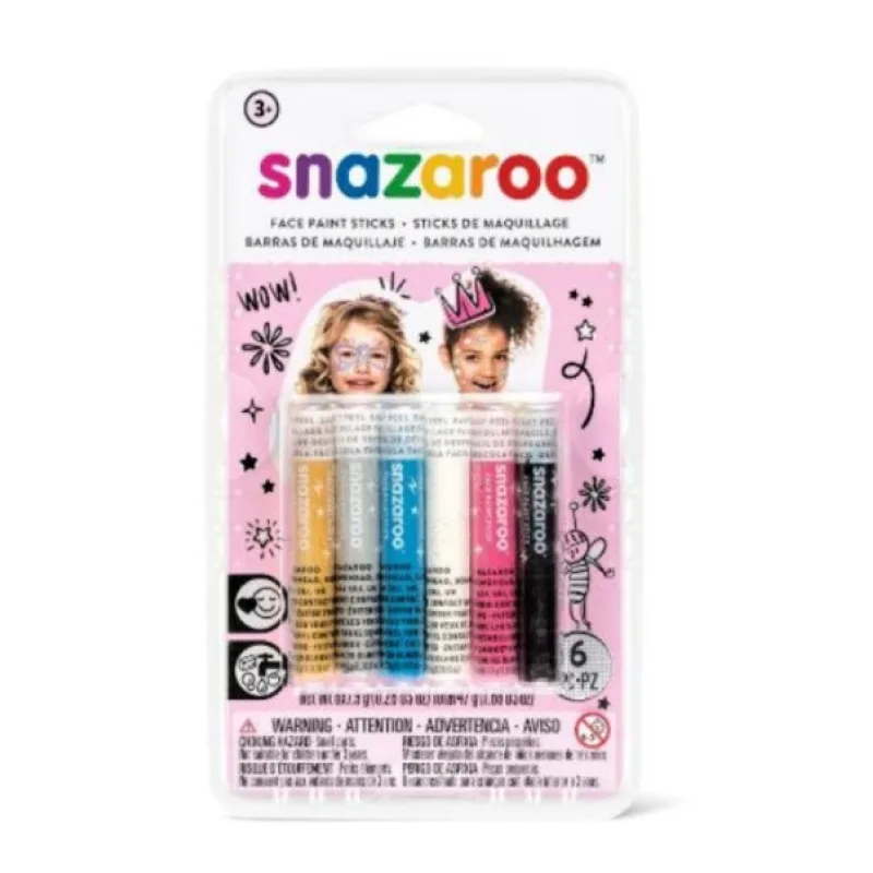 Snazaroo Tužky na obličej - 6ks, dívčí