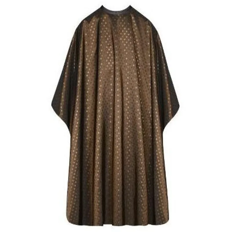 SIBEL Dots Brown Kadernícka pláštenka na farbenie a strihanie vlasov - hnedá