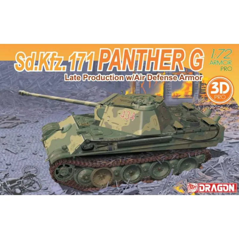 Dragon Model Kit tank 7696 - Panther G Late Production s protilietadlovým pancierom (1:72)