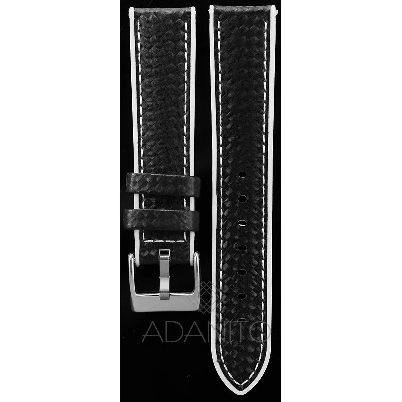 Silikónový remienok na hodinky s karbónovým vzorom DILOY 400.20.1.22