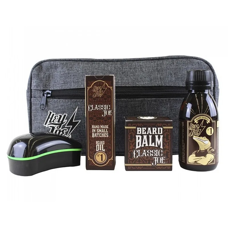 HEY JOE! Súprava na fúzy s kozmetickou taškou HEY JOE Survival Kit No. 1