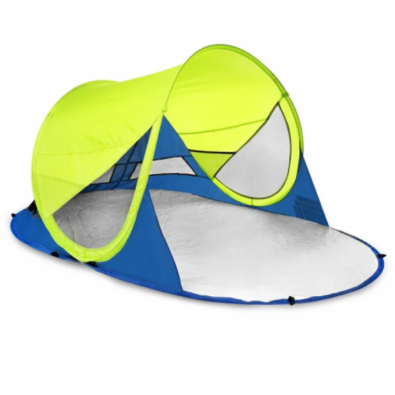 Spokey STRATUS Samorozkládací paravan UV 40, limetkový, 190x120x90 cm