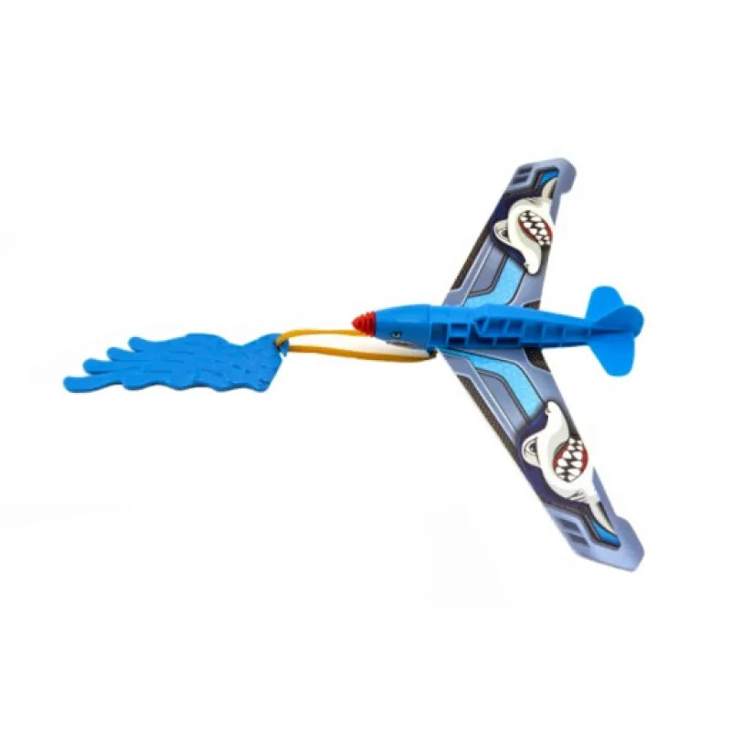Vystřelovací plastové letadlo 2 barvy, 25x14cm