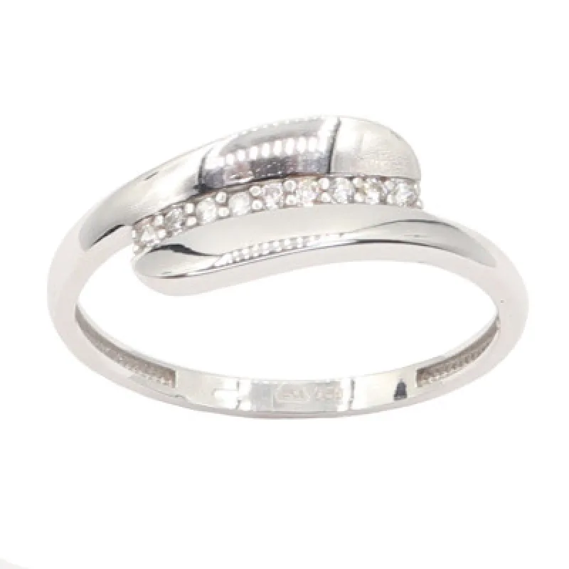 Zlatý prsteň so zirkónmi KA AZR2988W, 56, 1.75 g