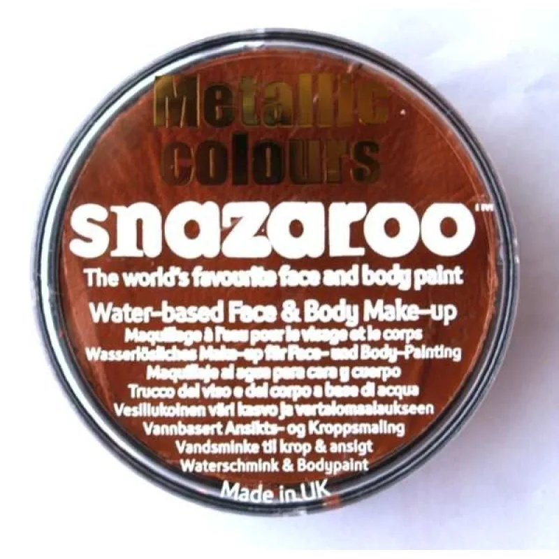 Snazaroo metalická barva na obličej 18ml. - Měděná