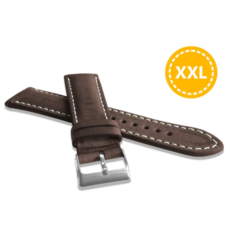 Kožený remienok na hodinky Nature Top Grain XXL LAVVU LSRXC24