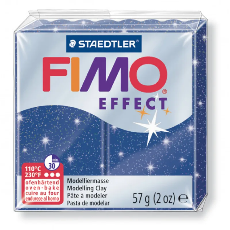 Staedtler FIMO efekt modrá se třpytkami 57g
