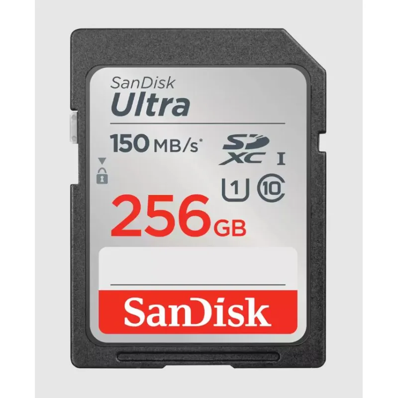 SanDisk Ultra/SDXC/256GB/150MBps/UHS-I U1 / Class 10/Černá SDSDUNC-256G-GN6IN