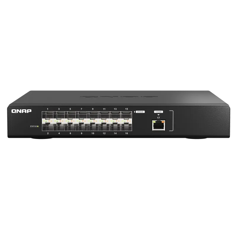 QNAP řízený switch QSW-M5216-1T (16x 25GbE SFP28 port, 1x 10GbE) QSW-M5216-1T