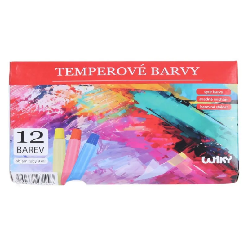 Wiky Temperové barvy kov 12ks - 9ml