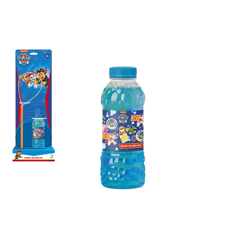 DODO Bublifuk Labková patrola/Paw Patrol sada na tvorbu bublín + náplň 0,45L na karte 15x42x12cm