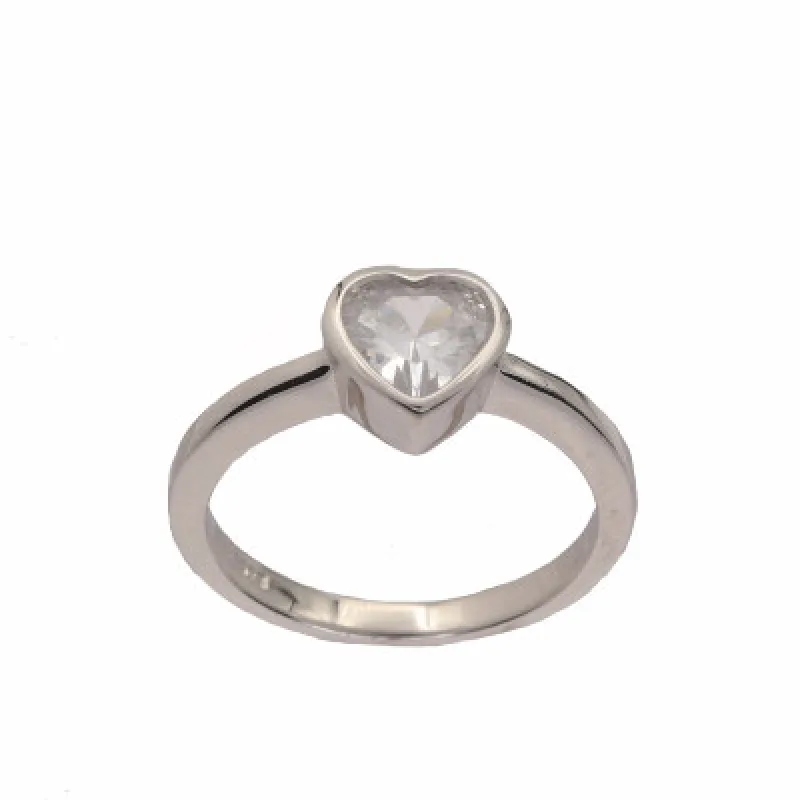 Strieborný prsteň s kameňom KA R2975, 58