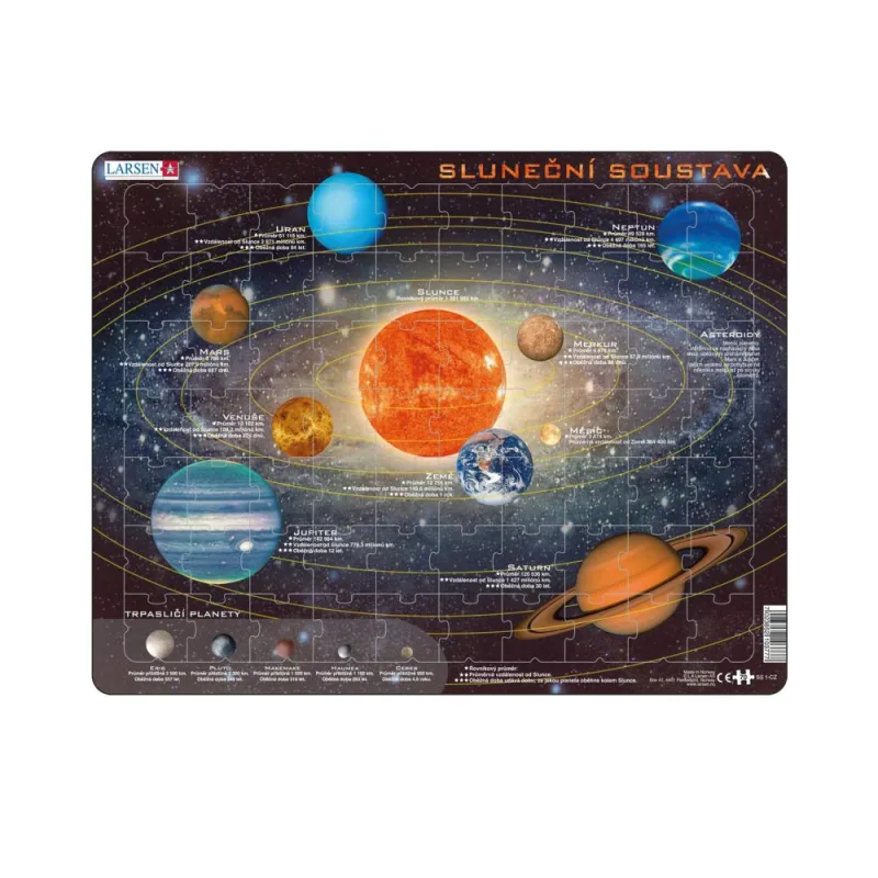 Dino SLUNEČNÍ SOUSTAVA 70 d. EDU Puzzle