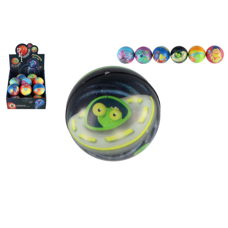 Teddies Míček skákací vesmír pěnový 6cm mix barev