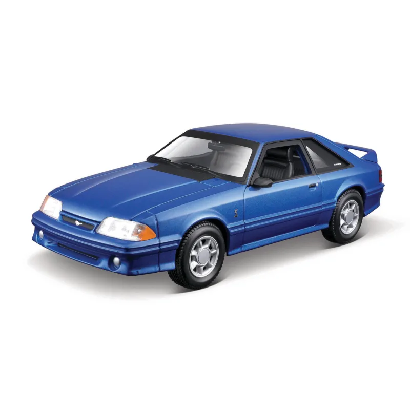 Maisto - 1993 Ford Mustang SVT Cobra, metalická modrá, assembly line, 1:24