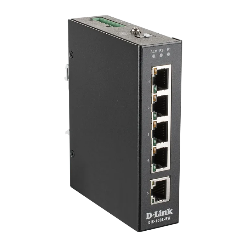 D-Link DIS-100E-5W Industrial 5 port Unmng switch DIS-100E-5W