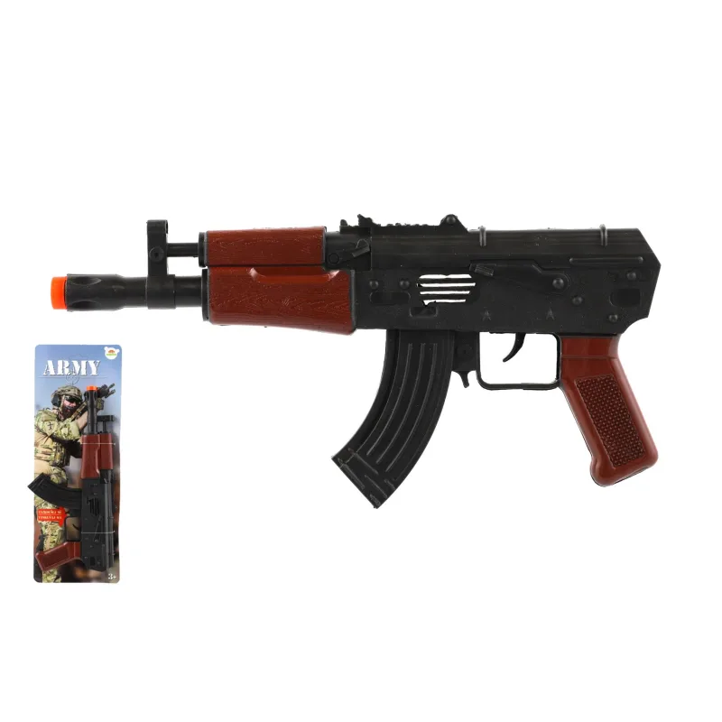 Teddies Samopal iskriaci ARMY na zotrvačník plast 29cm na karte 14x38x2,5cm