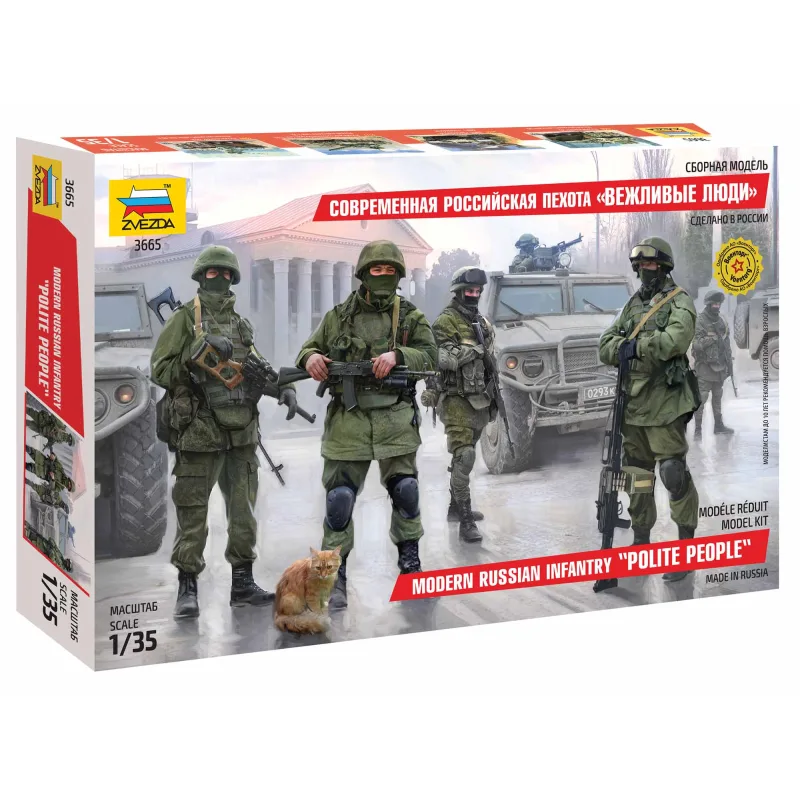 Zvezda Model Kit figúrky 3665 - Modern Russian Infantry (1:35)