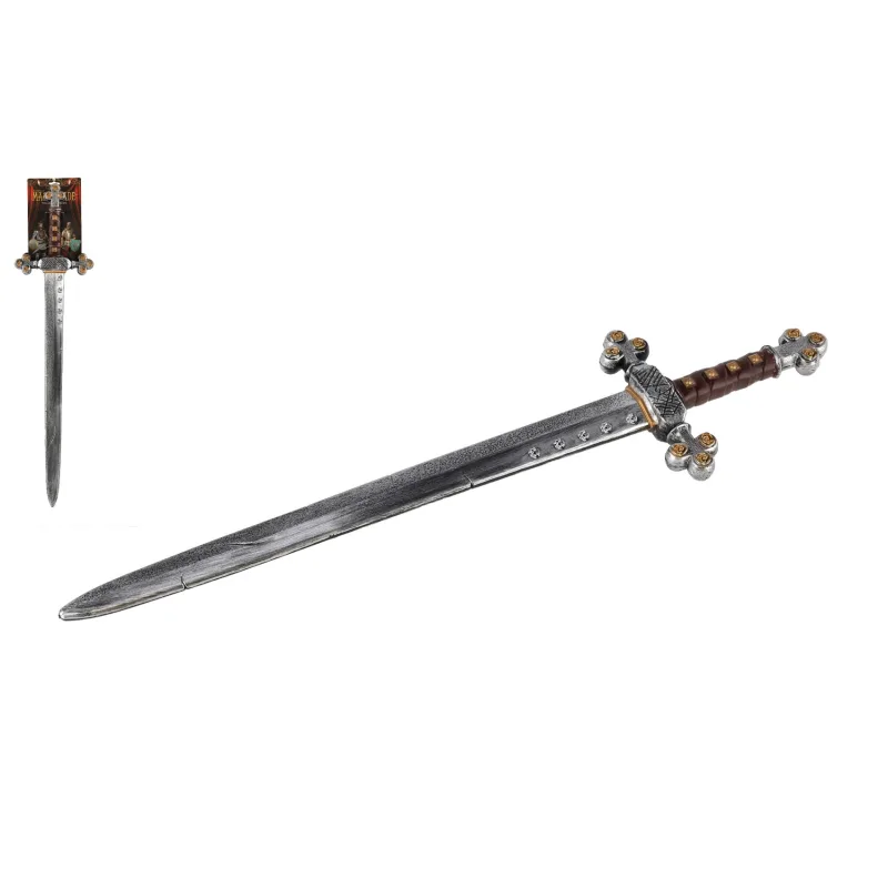 Teddies Meč rytiersky plast 72cm na karte