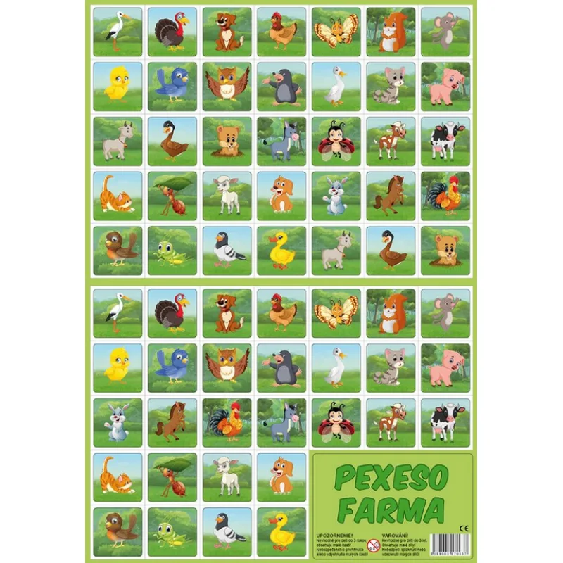 Rappa Farma Rappa Pexeso - kreslené zvieratá