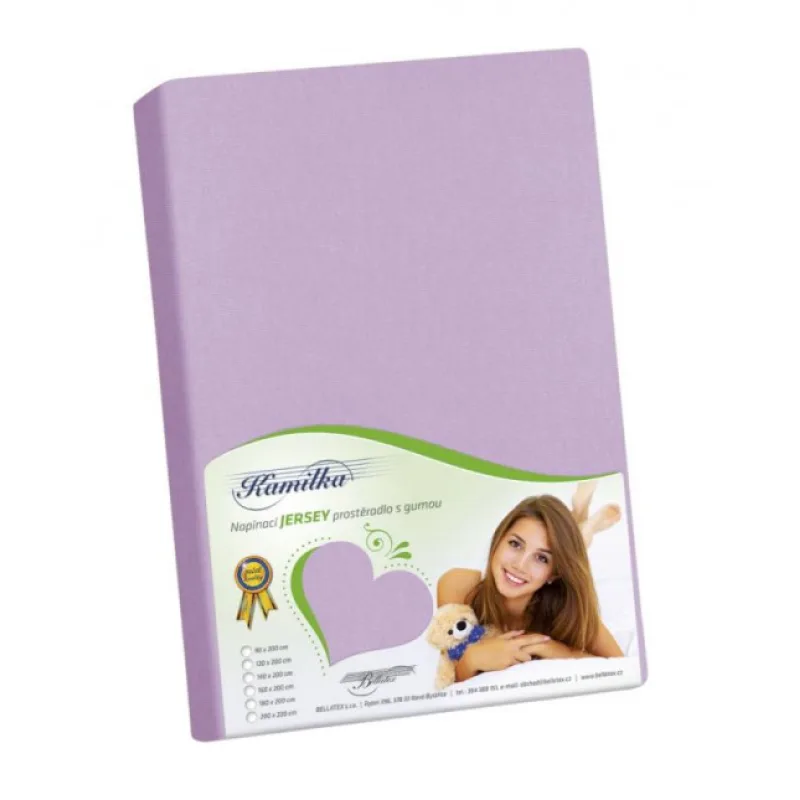 Bellatex Prostěradlo jersey - fialová - 220x200 cm