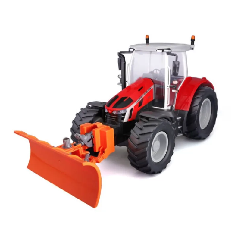 Maisto RC Massey Ferguson traktor s radlicí se světly, 2,4 GHz, 1:16