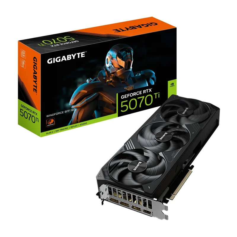 GIGABYTE GeForce RTX 5070 Ti WINDFORCE SFF/16GB/GDDR7 GV-N507TWF3-16GD