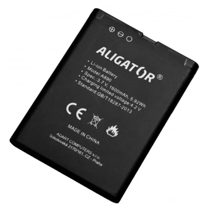 Aligator baterie A890/A900, Li-Ion 1600 mAh A890BAL