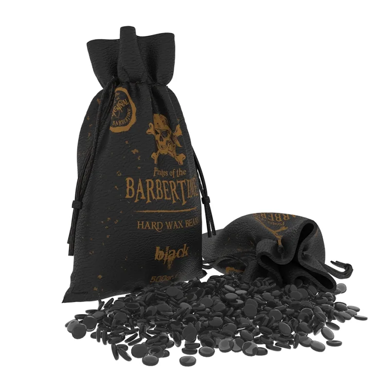 Pirates of the BARBERTIME Depilačné voskové zrnká BARBERTIME Hard wax beans Black 500 g