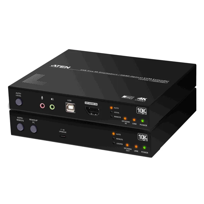 ATEN Optický KVM extender,DP/HDMI True 4K@60Hz ce990