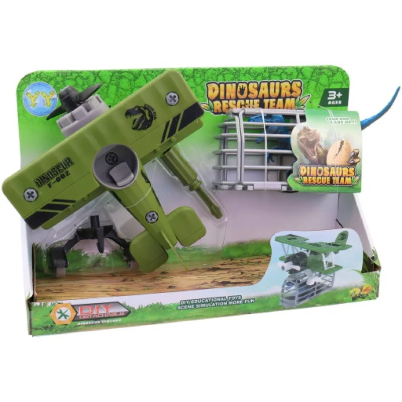 DIY Letadlo ke šroubování s dinosaurem