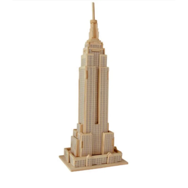 Woodcraft dřevěné 3D puzzle - skládačka Empire State Building