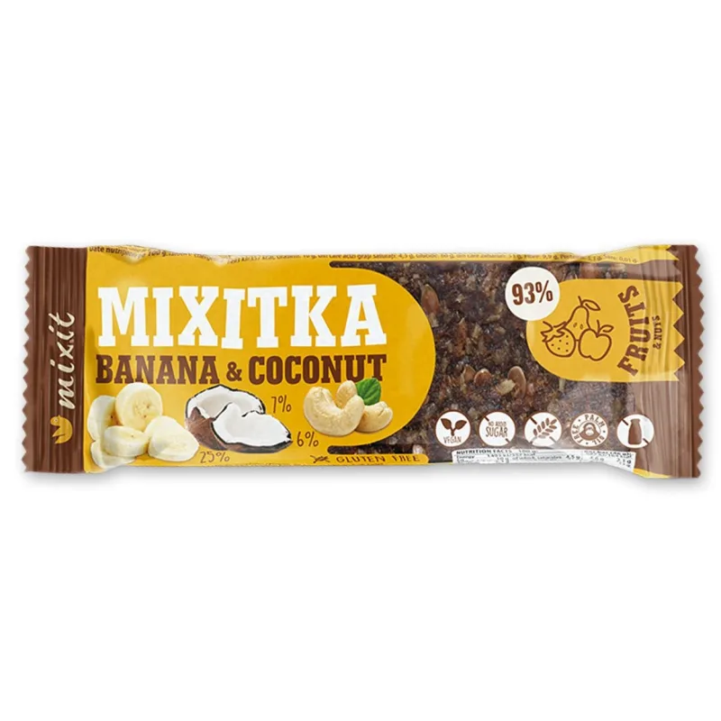 Mixit Mixitka BEZ LEPKU - Banán + Kokos 46g