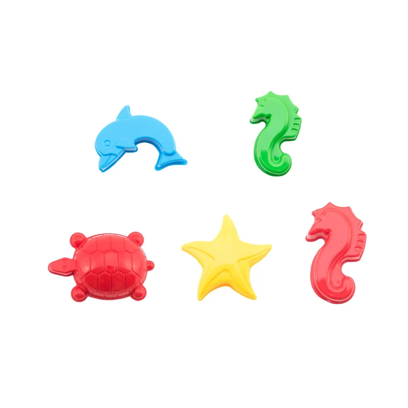 Teddies Formičky Bábovky na piesok plast morský svet 8-11cm 12m+-cena za kus