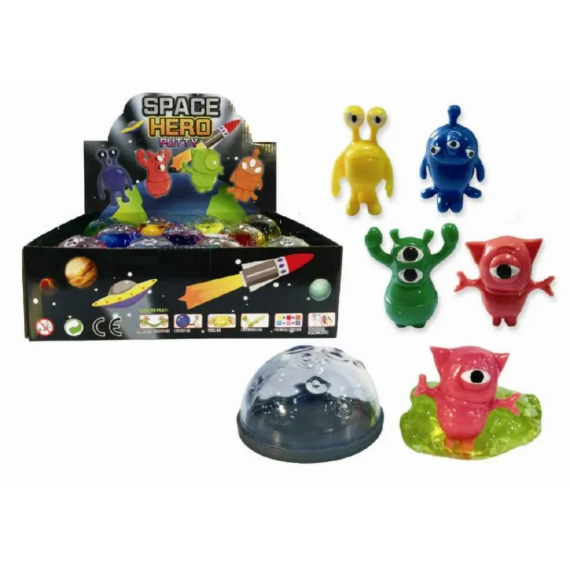 Teddies Sliz - hmota vesmír 3,5x6cm asst 4 druhy 24ks v boxe