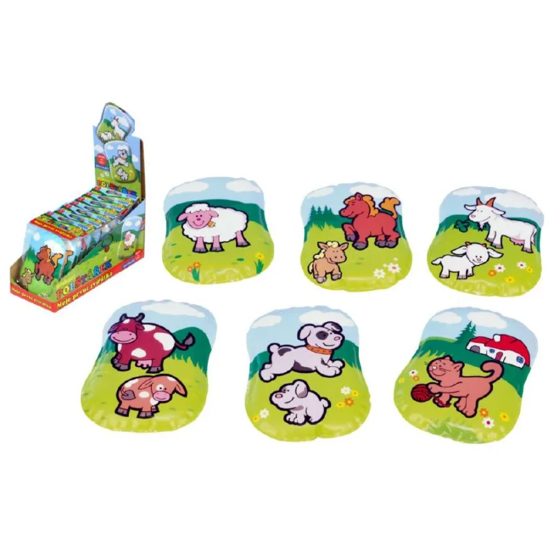 Teddies Vankúšik Moje prvé zvieratká pískacie 12x9x2cm asst 6 druhov