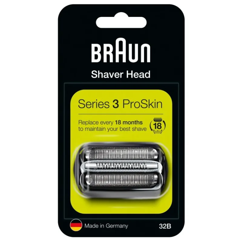 BRAUN Series 3-32B Microcombi Black - náhradná planžeta pre strojčeky Braun Series 3 - čierna
