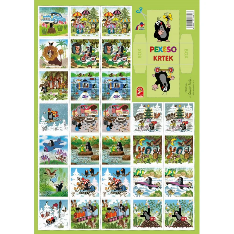Akim Giochi Preziosi Pexeso vystrihovací - Krtko 3